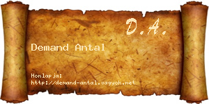 Demand Antal névjegykártya